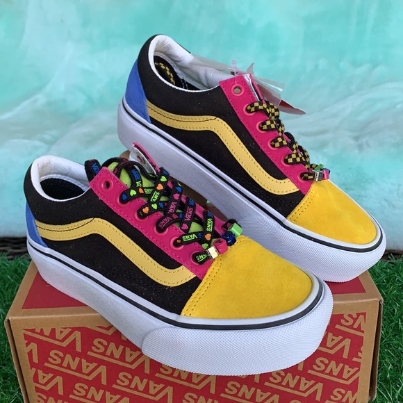 Vans Shoes Vans Old Skool Platform Vans Beads Multitrwht Wmn